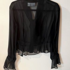 Silk Chiffon Goth Victorian Blouse